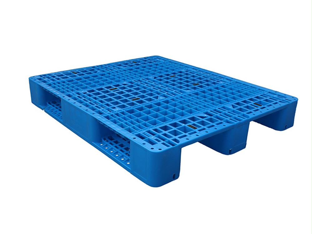 1210網(wǎng)格川字塑料托盤叉車倉(cāng)庫(kù)貨架卡板地臺(tái)地堆防潮墊板棧板